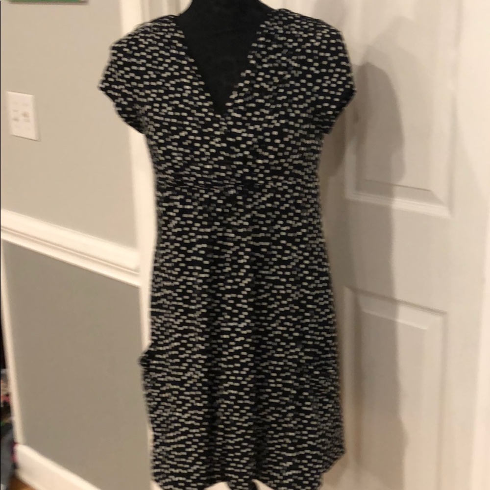 Adrianna Papell Black and White Polka Dot Dress